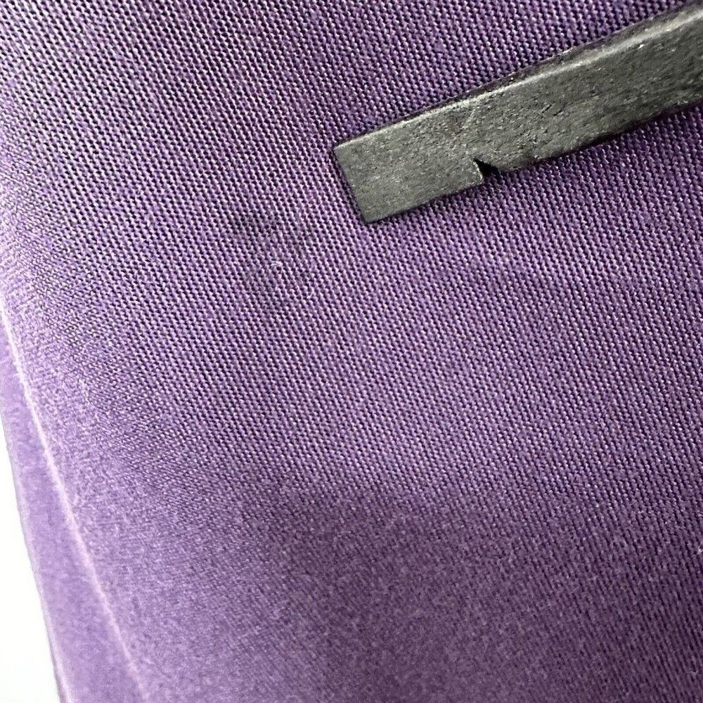 NWT Lacoste Women's Shift Shirt Dress Purple Midi Long Sleeve or Roll Sleeve 2 - Picture 6 of 11